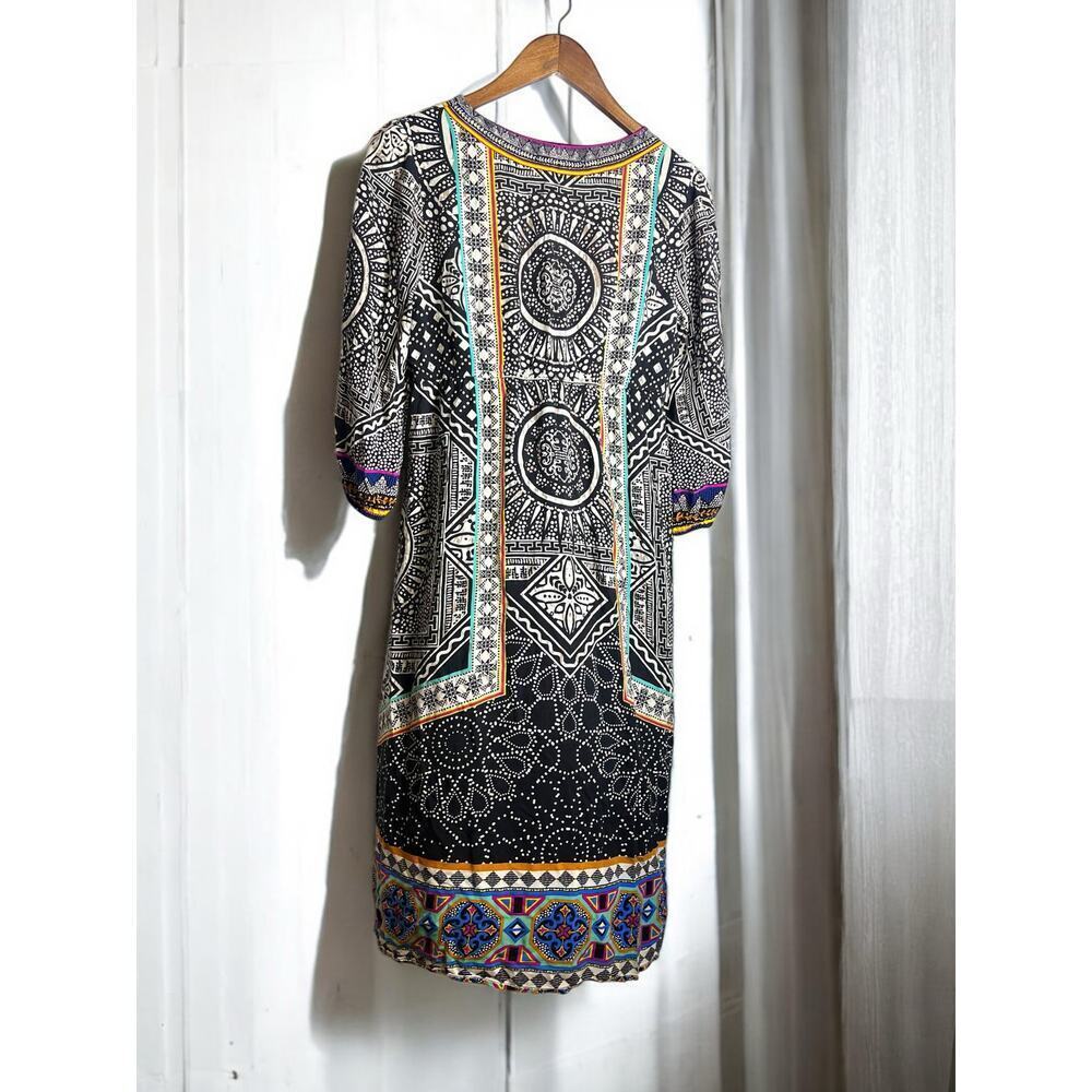 Flying Tomato High Waisted Dress-size M-Abstarct Print